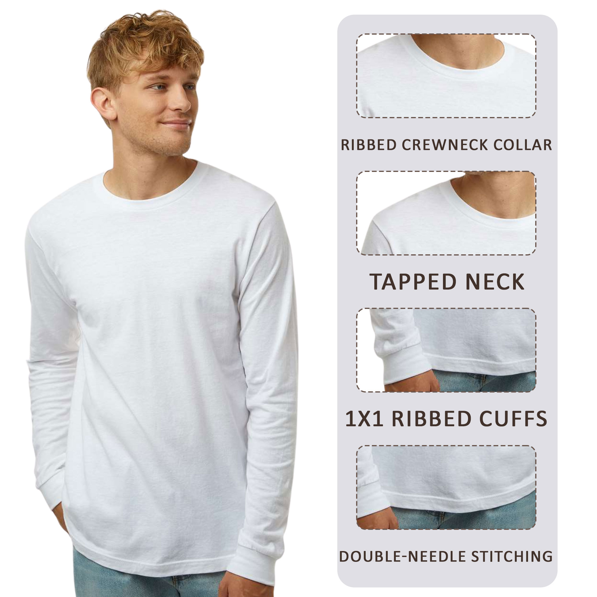 JERZEES Unisex Dri-Power Long Sleeve 50/50 T-Shirt - Image 4