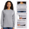 Hanes Unisex Essential-T Long Sleeve T-Shirt - Image 2