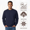 Gildan Unisex Heavy Blend Crewneck Sweatshirt - 18000 - Image 2