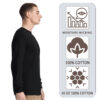 American Apparel Unisex Heavyweight Cotton Long Sleeve Tee - 1304 - Image 4