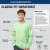 Tultex Men's Fleece Pullover Crewneck Sweatshirt - 340 - Image 3