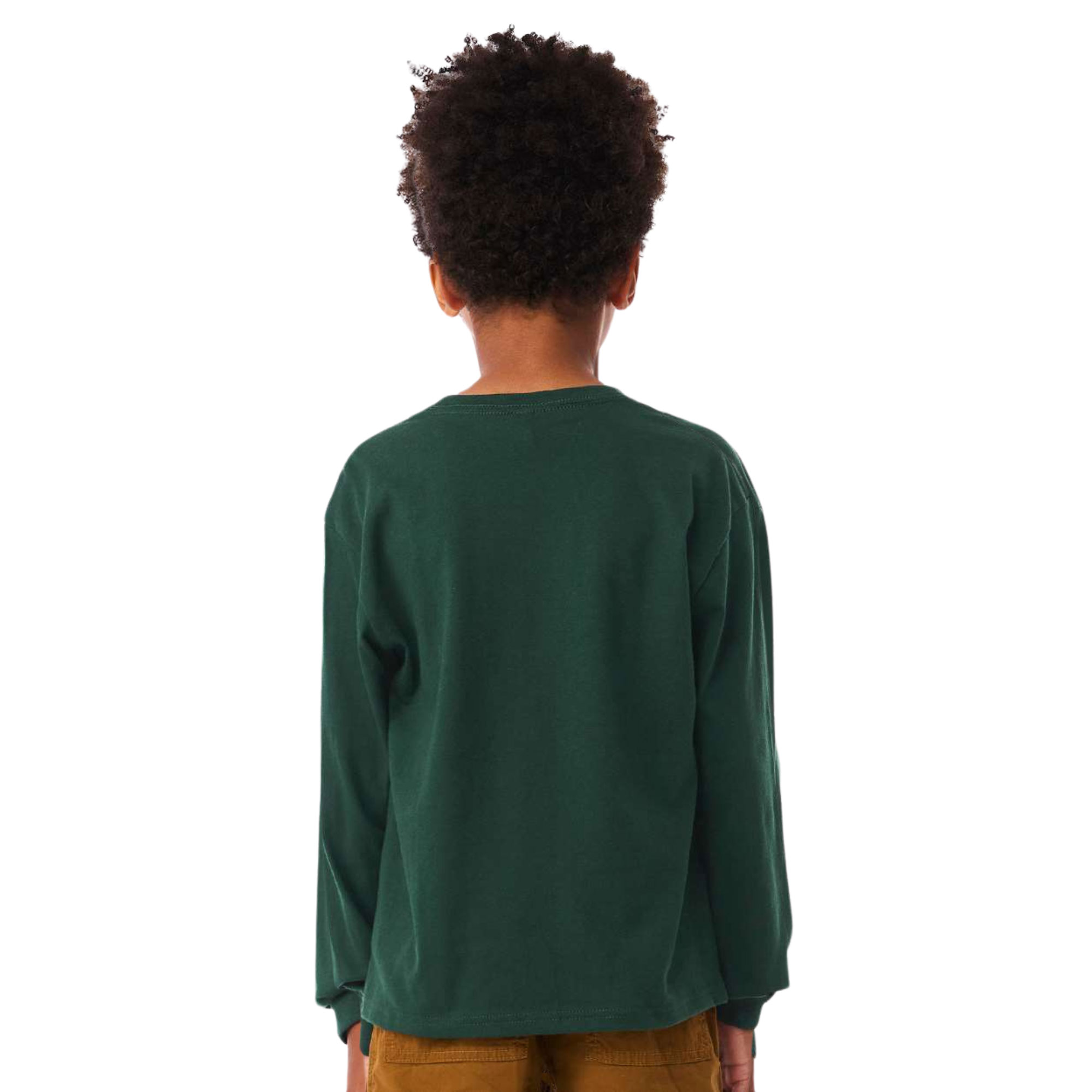 BELLA + CANVAS Youth 6oz. Heavyweight Long Sleeve Tee - Image 3