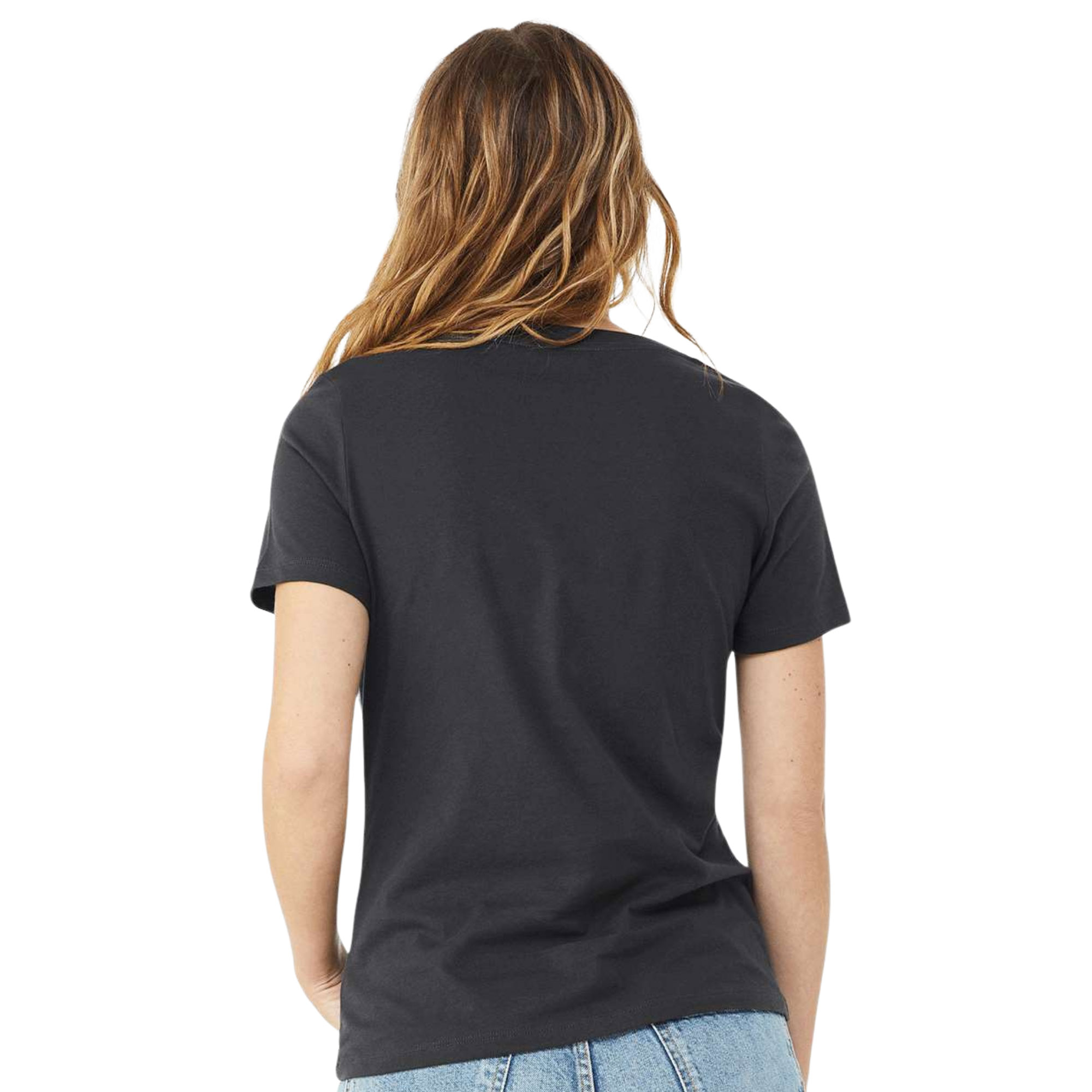 BELLA + CANVAS Women’s Relaxed Jersey V-Neck Tee - Image 3