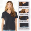 BELLA + CANVAS Women’s Relaxed Jersey V-Neck Tee - Image 5
