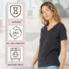 BELLA + CANVAS Women’s Relaxed Jersey V-Neck Tee - Image 7