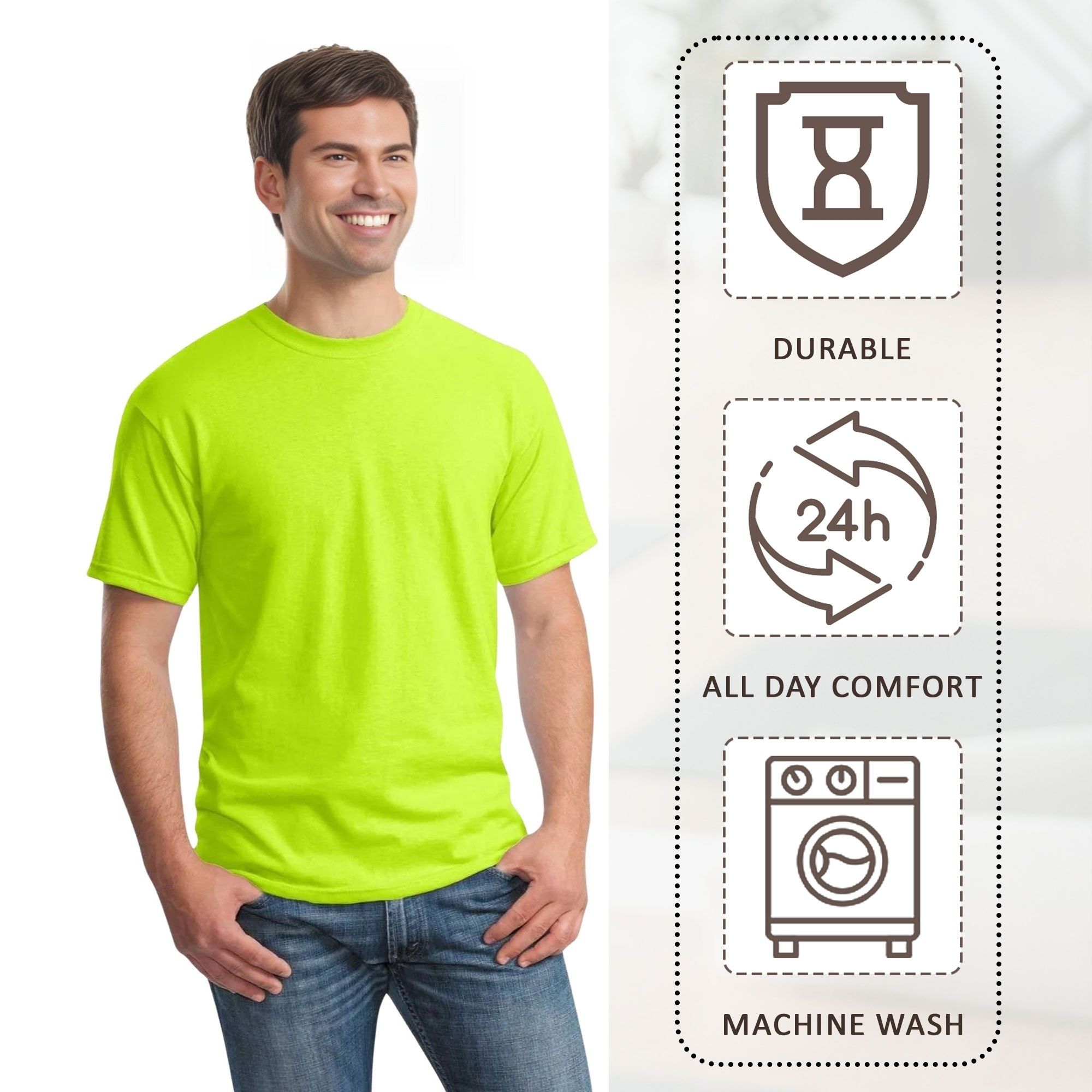 Gildan Unisex Ultra Cotton T-Shirt - 2000 - Image 5