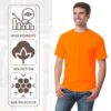Gildan Unisex Ultra Cotton T-Shirt - 2000 - Image 6