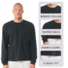 BELLA + CANVAS 6 oz. Heavyweight Long Sleeve Tee - Image 4