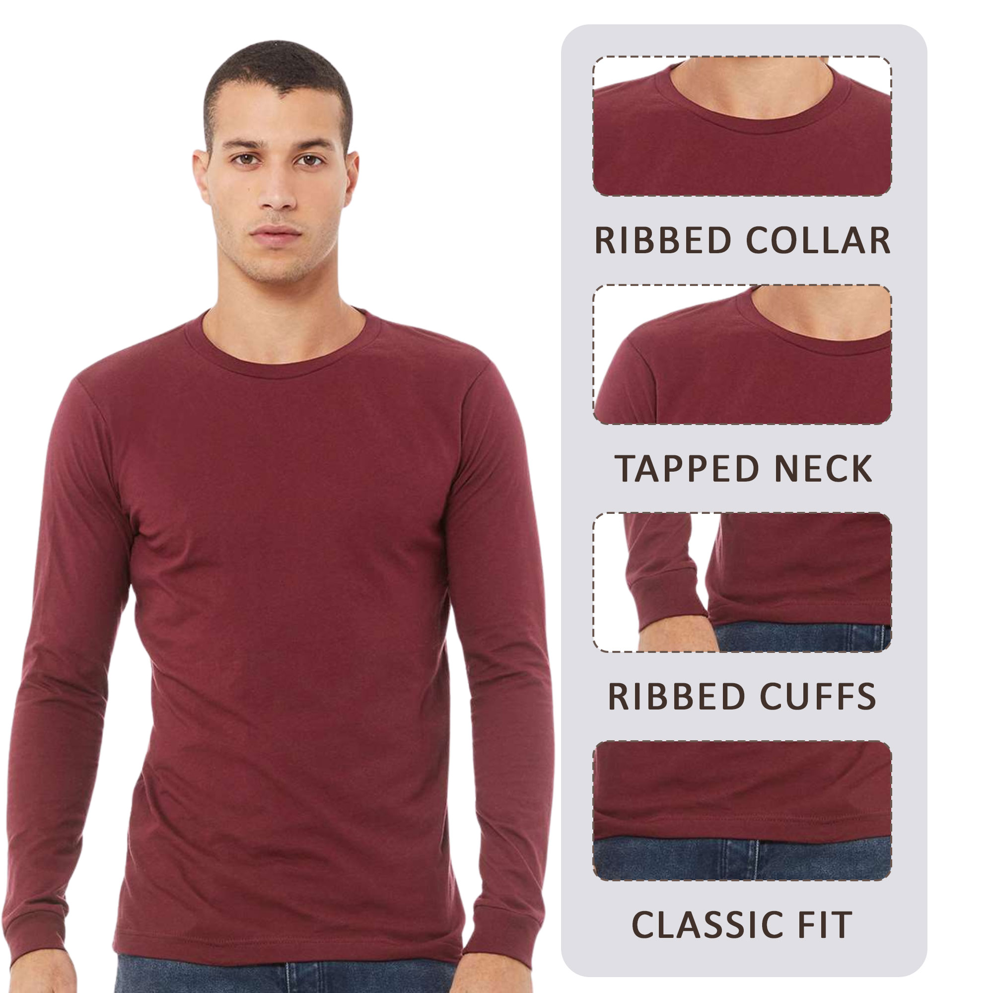 BELLA + CANVAS Unisex Triblend Long Sleeve Tee - Image 4
