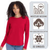 Next Level Women's Cotton Relaxed Long Sleeve T-Shirt - 3911 - Image 4