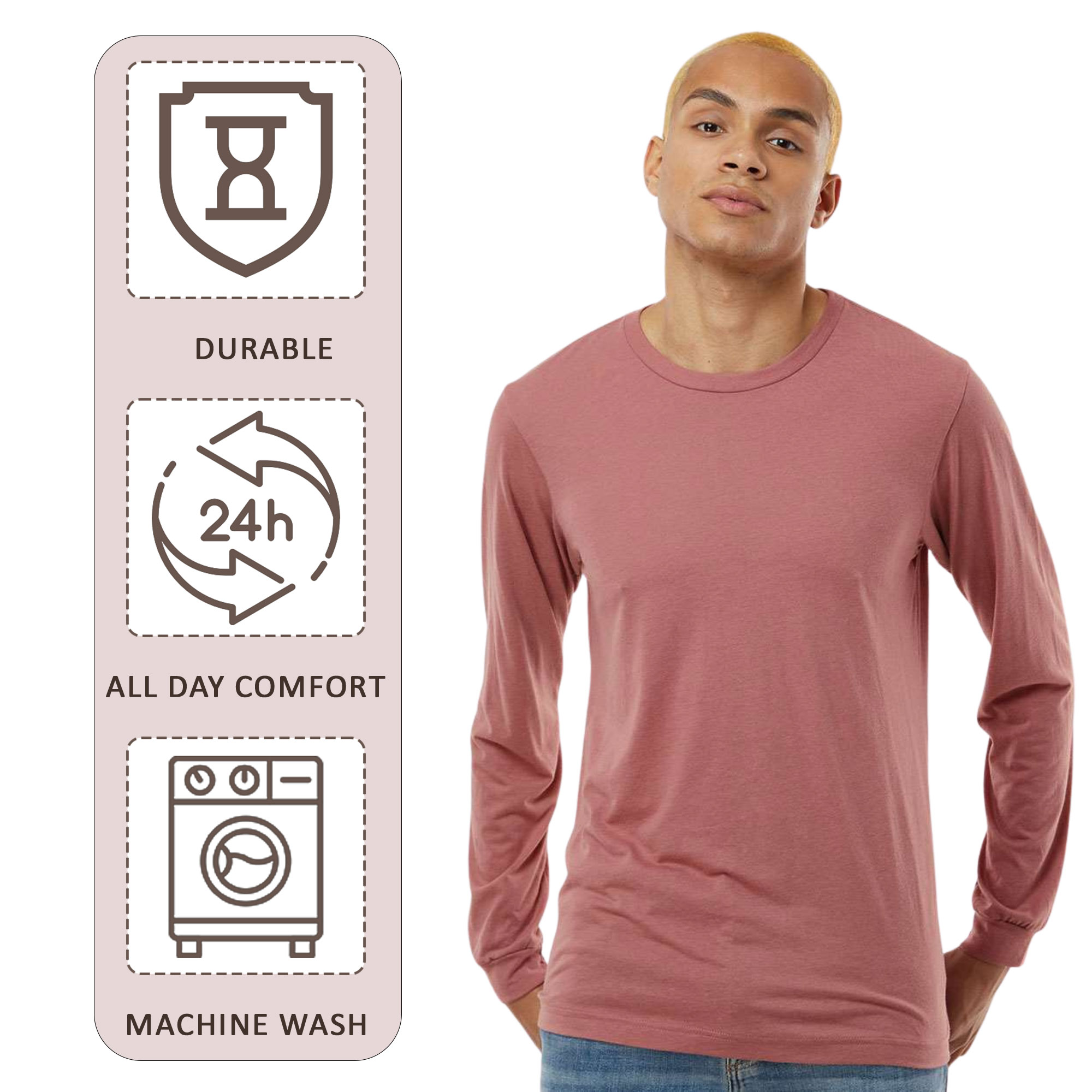 BELLA + CANVAS Unisex Triblend Long Sleeve Tee - Image 6